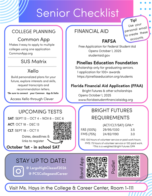 Senior Checklist
